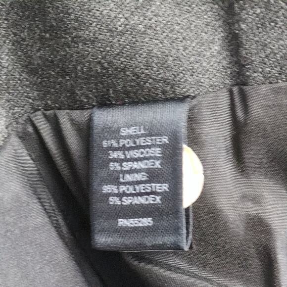 NWT Express Sz 10 Gray Paneled Short Pencil Skirt with Back Buckle Career Edgy - Picture 5 of 6